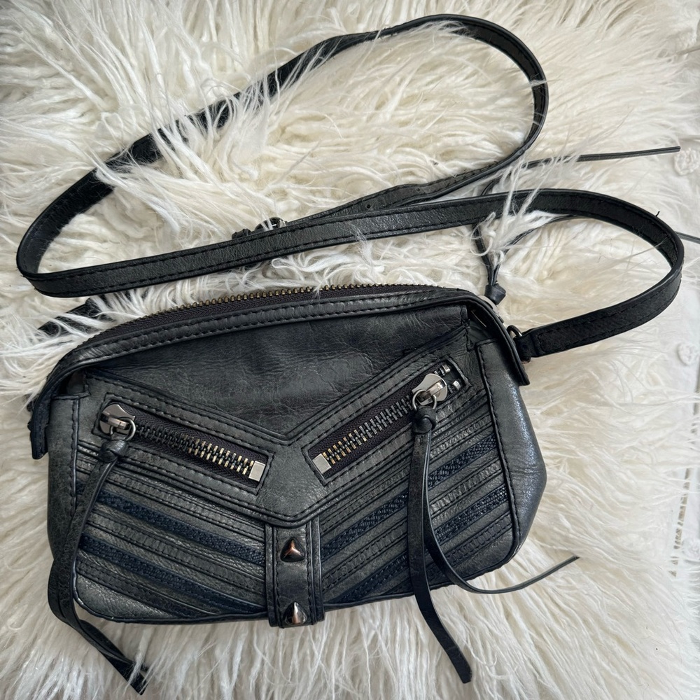 BOTKIER Leather Crossbody • gray